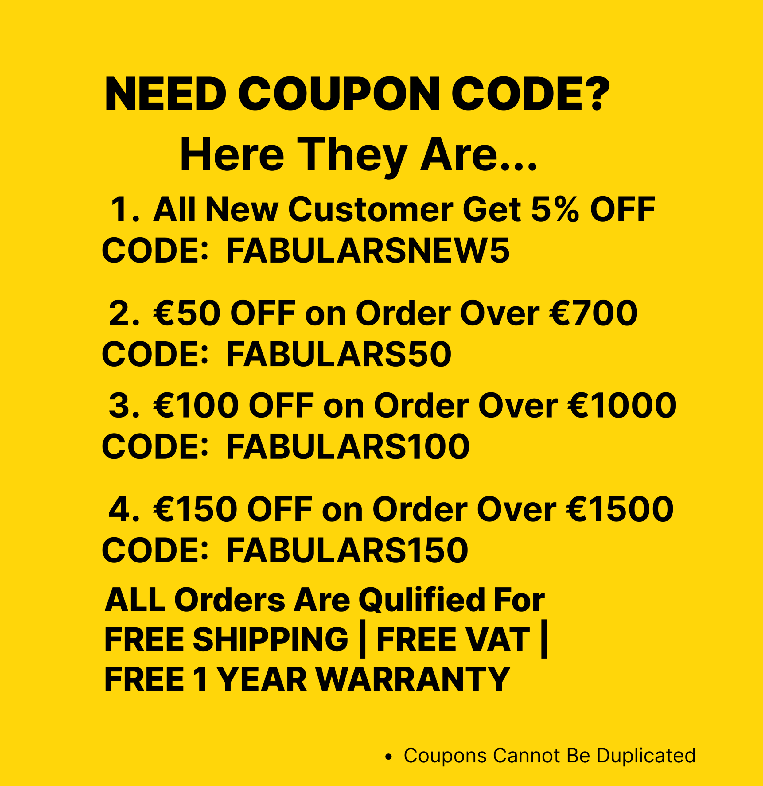 FABULARSBIKIES PROMOTION ANNOUNCEMENT